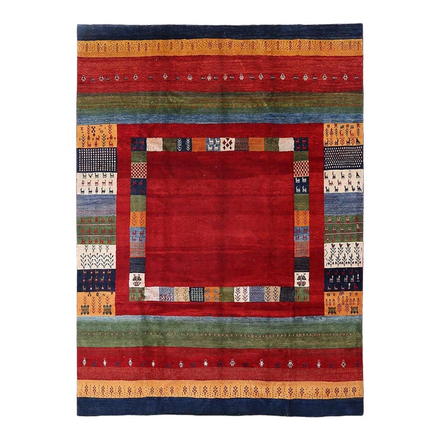 Pasargad DC Fine Hand Knotted Gabbeh Rug For Sale