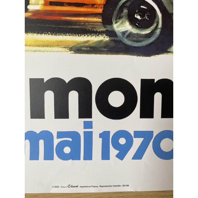 Monaco 9-10 May 1970 Poster from Michael Turner, 2025 For Sale - Image 4 of 7