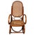 1900 - 1909 Antique Vienna Secession Cane & Bent Oak Scrolling Children Sized Rocking Chair, Attributed to Thonet For Sale - Image 5 of 6
