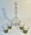Decanter and Four Crystal Shot Glasses with Hand Painted Clover Details - 5 Pieces For Sale In Los Angeles - Image 6 of 12