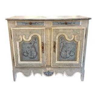 Early 19th. C. French Louis XV Painted Buffet For Sale