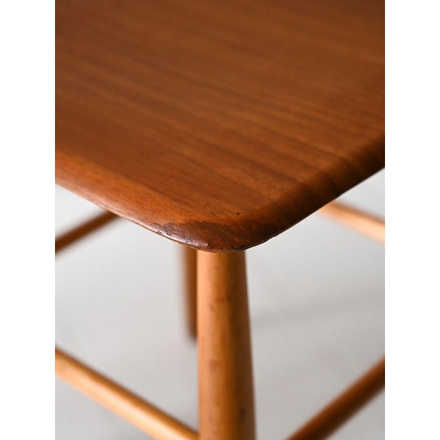 Wood Fanett Stools by Ilmari Tapiovaara for Edsby Verken, 1960s, Set of 2 For Sale - Image 7 of 10