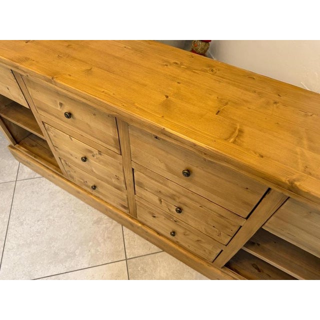 Antique Wood Apothecary Shop Cabinet For Sale - Image 5 of 12