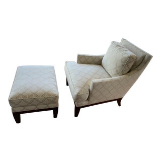 Stickley TriBeCa Style Chaise and Ottoman For Sale