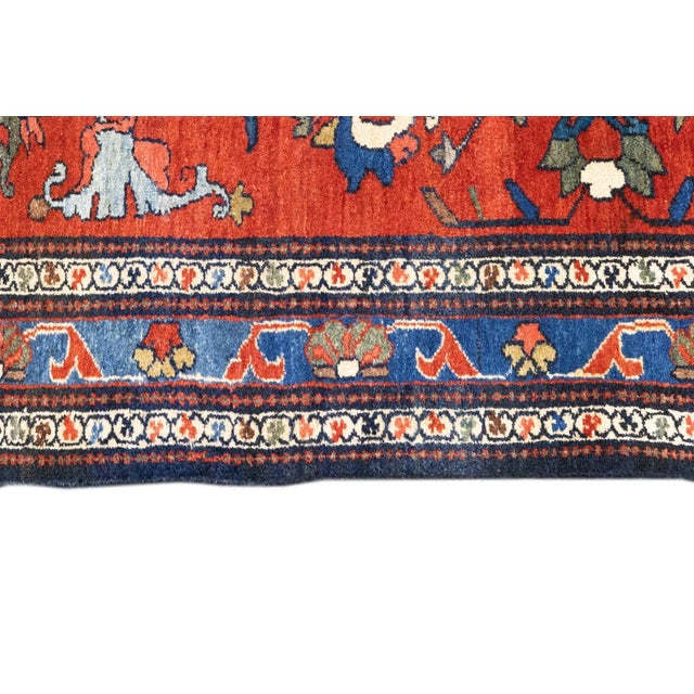 Antique Persian Farahan Rug 3'6'' x 5' For Sale - Image 11 of 12