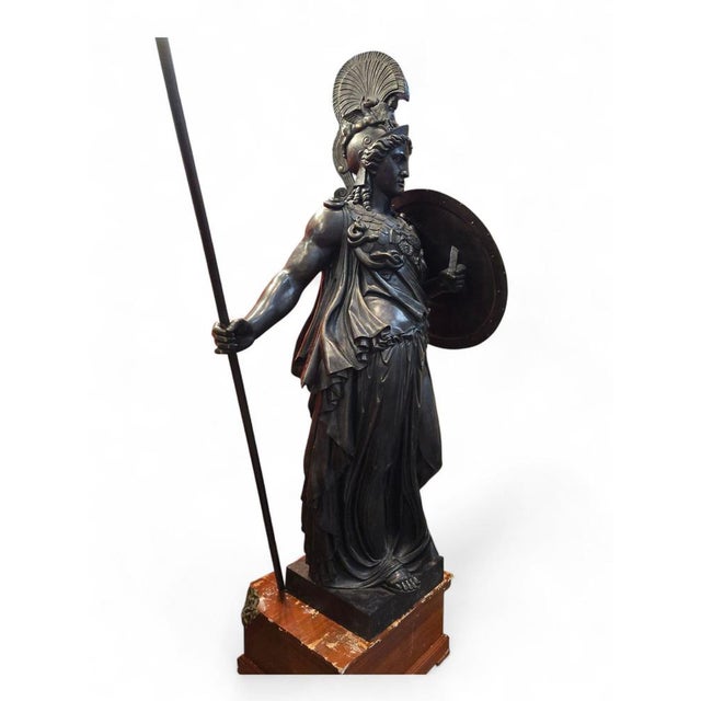 Large Sculpture of Athena, 1950, Bronze For Sale - Image 15 of 17