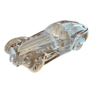 Crystal Grand Coupe Riviera Bugatti Car from Daum, France, 1980s For Sale