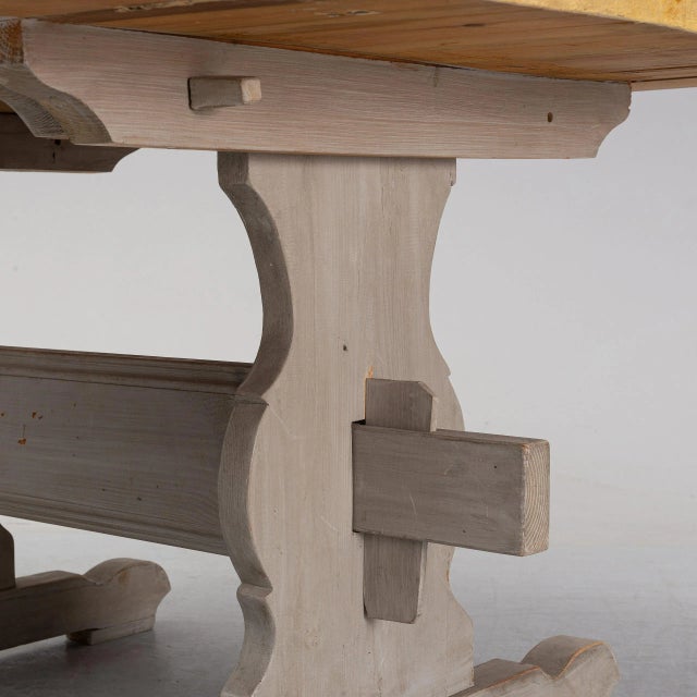 Vintage Swedish Kitchen Table For Sale - Image 3 of 5