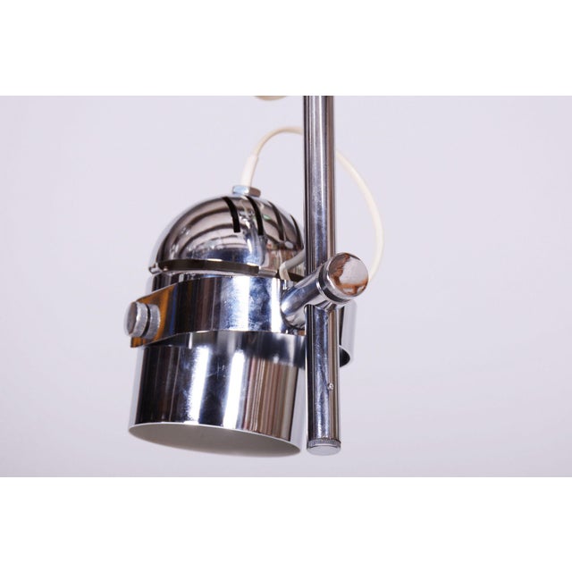 Mid-Century Modern Chandelier in Chrome by J. Indra for Combi Lux, Czech, 1960s For Sale - Image 6 of 11