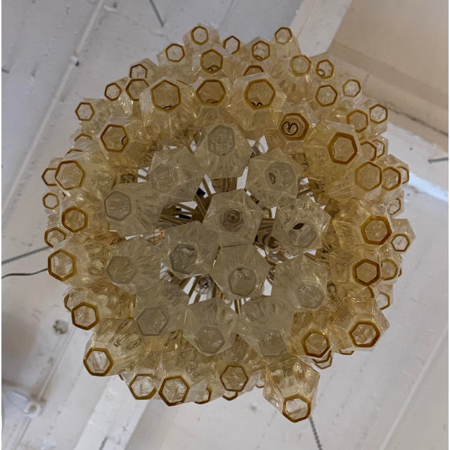 Carlo Scarpa for Venini Polyhedral Chandelier For Sale In San Francisco - Image 6 of 12