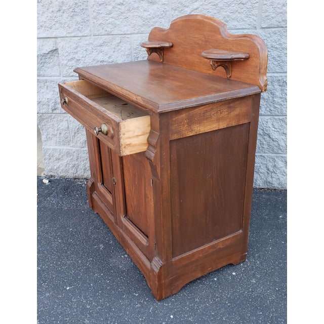 1920s Early 20th C. American Fruitwood Washstand For Sale - Image 5 of 8