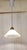 1970s Vintage Ceiling Lamp with Matte Ribbed Glass Shade on Brass Bracket, 1970s For Sale - Image 5 of 7