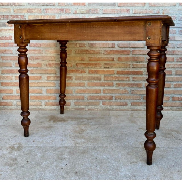 French country style side table with a drawer Made of antique oak, this table is very functional and you can use it as a...