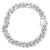 Contemporary .925 Sterling Silver 1/2 Cttw Diamond Cuban Curb Chain Bracelet (I-J Color, I3 Clarity) - 8.5" Inches For Sale - Image 3 of 5