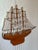 1980s Nautical Wooden Clipper Ship Wind Chime For Sale - Image 9 of 11