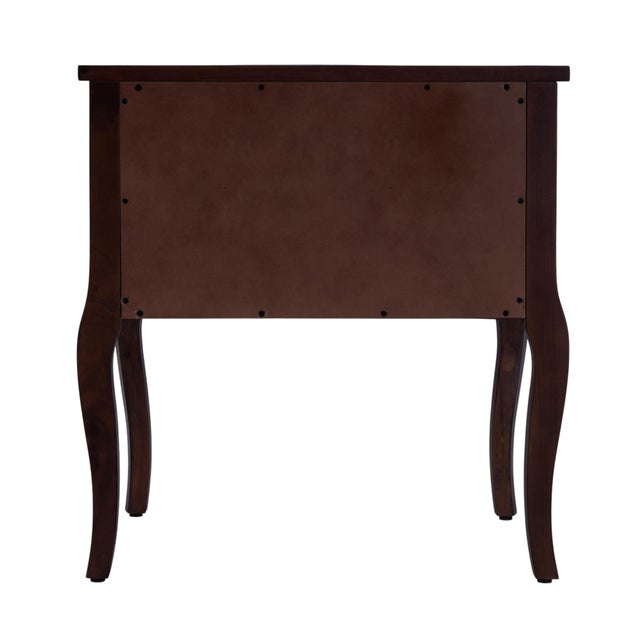 Wood Beasley 25 in. W Rectangular Wood 2 Drawer Traditional Nightstand, Olive Ash For Sale - Image 7 of 9