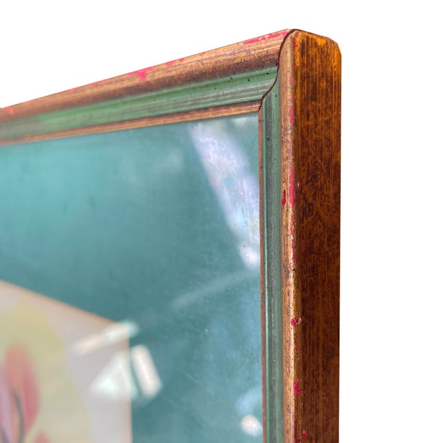 1970s Watercolor Floral Still Life. For Sale - Image 4 of 5