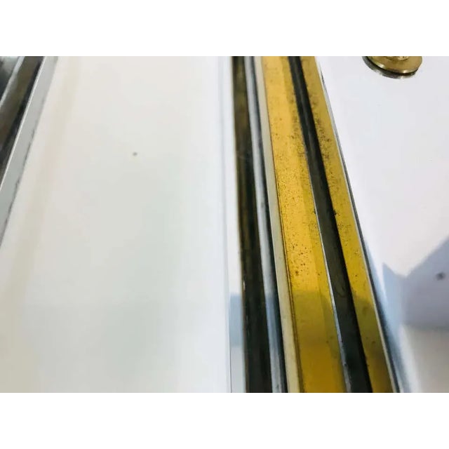 Pair of French Brass and Aluminium Art Deco Sconces, France, 1940s For Sale - Image 4 of 13