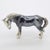 Metal Vintage Italian Handmade Genuine Silver Saturno Branded Darkened Horse Figurine, 1980s For Sale - Image 7 of 13