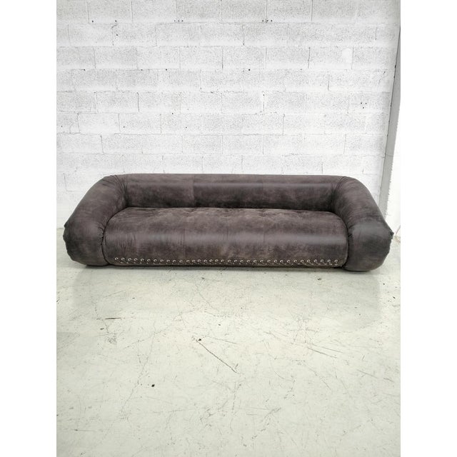 Mid-Century Modern Anfibio Sofa Bed in Leather by Alessandro Becchi for Giovannetti, 1970s For Sale - Image 3 of 18