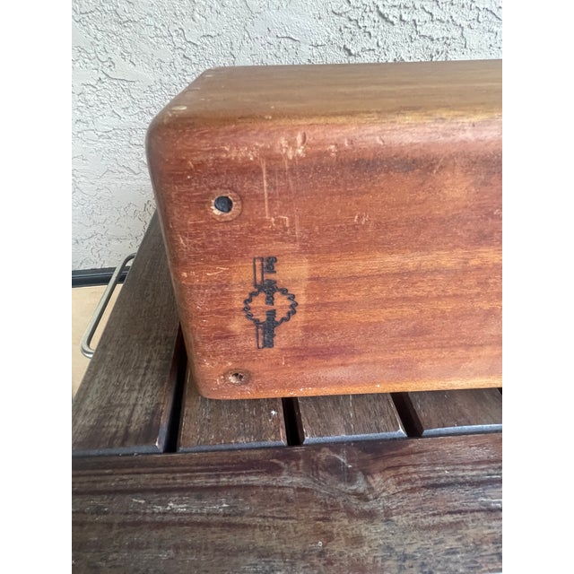 Mid Century 1960 Teak Handmade Architectural Tongue Drum For Sale In Santa Fe - Image 6 of 8