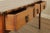 Wood Late 20th Century Lorin Marsh Rustic Style Painted Top Long Console Table For Sale - Image 7 of 13