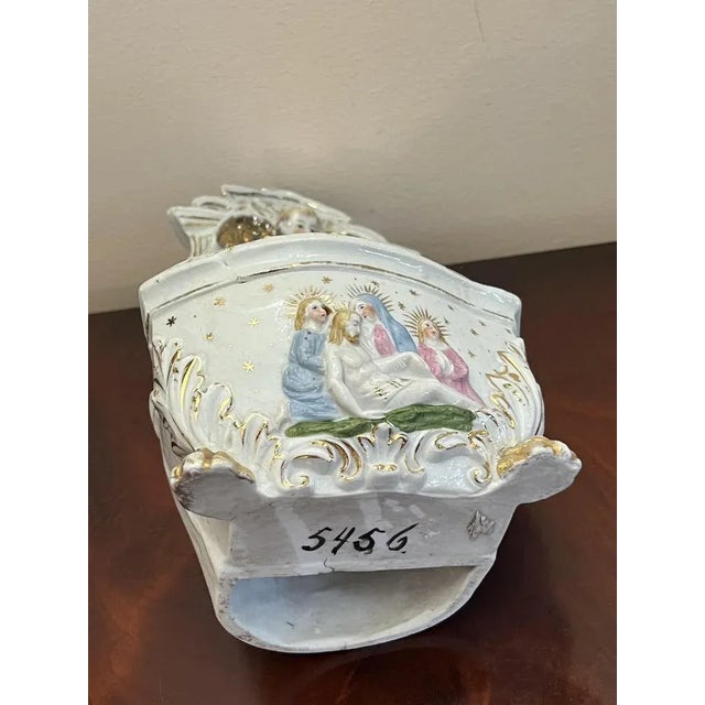 Vintage Italian Porcelain Watercase, 1950s For Sale - Image 9 of 10