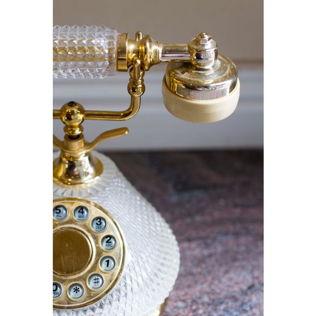 French Crystal Rotary Style Phone Chairish