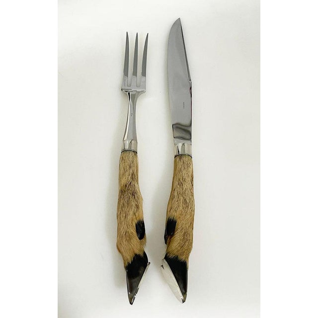 Eloi for Hermès French carving set A French Charles Louis Eloi Pernet for Hermes Paris A Hermes set in the original box...