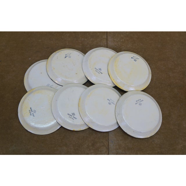 Mid 20th Century Japanese Mid Century Modern Paper Mache Wine Liquor Glass Coasters Ashtray - 9 pcs For Sale - Image 15 of 15