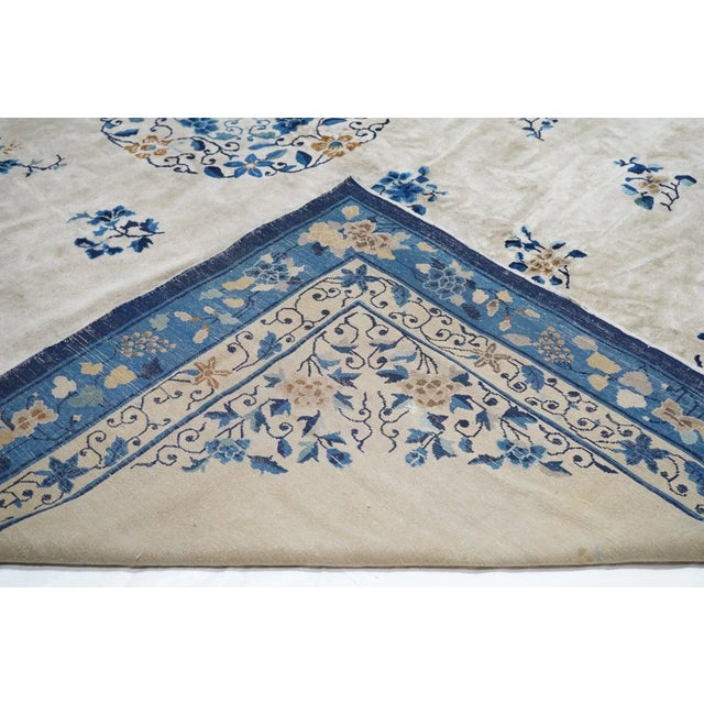 Traditional Antique Peking Rug 12'0'' X 14'7'' For Sale - Image 3 of 12