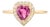 Heart Cut Ruby Halo Diamond Ring Gift for Girlfriend in 18k Gold Size 5.5 For Sale
