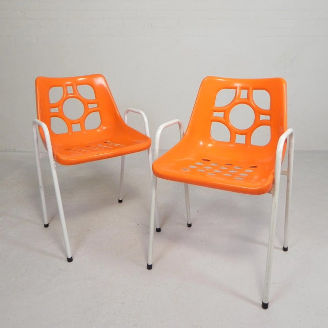 Metal Space Age DDR Garden Chairs, 1970s, Set of 2 For Sale - Image 7 of 16