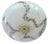 Metal Art Deco Pendant Light in Ivory Marble Glass, 1930s For Sale - Image 7 of 18
