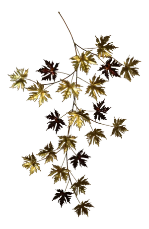 Modern Design Metal Leaf Hanging Wall Sculpture