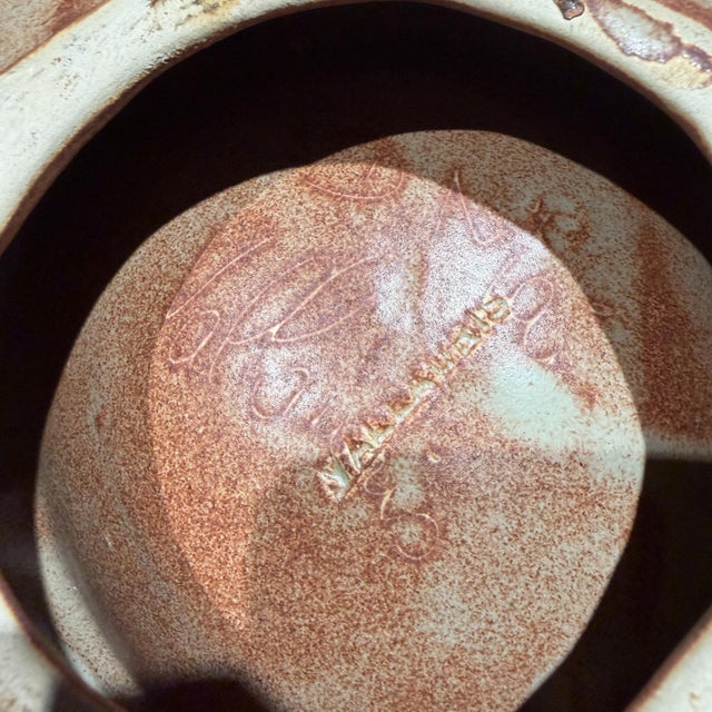 Brown Vallauris France Ceramic Bowl Catch All Dish Ashtray Mid Century For Sale - Image 8 of 8
