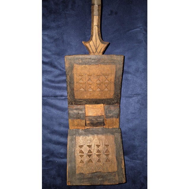 Traditional Vintage Mbuzi, a Traditional Folding Coconut-Grater Stool For Sale - Image 3 of 10