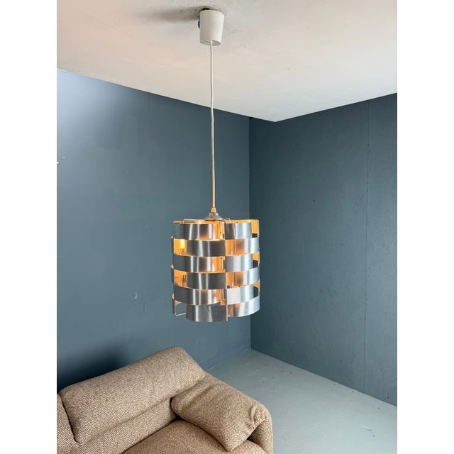 Aluminum Pendant Lamp by Max Sauze, 1970s For Sale - Image 16 of 16