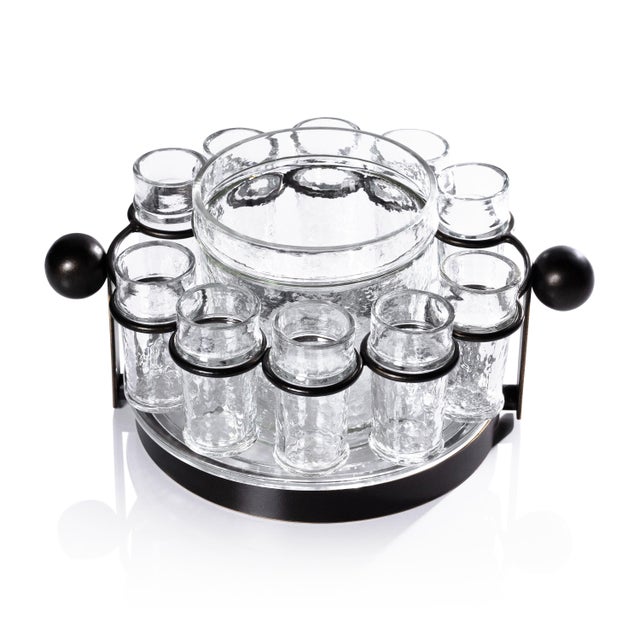 Bronze Agave 10-Piece Tequila Shot Set with Ice Bucket For Sale - Image 8 of 8