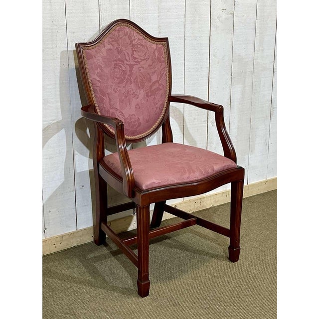 English Mahogany Armchair, 1970s For Sale - Image 9 of 18