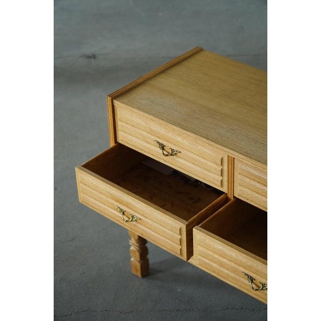 Mid-Century Modern Danish Chest of Drawers in Oak, 1950s For Sale - Image 12 of 15