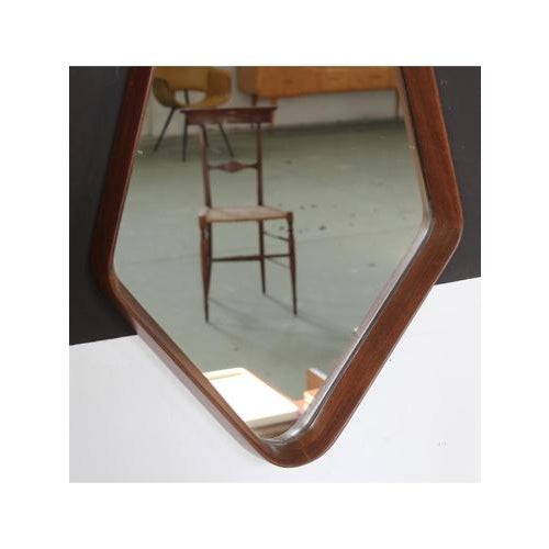 Drop-Shaped Wall Mirror, 1950s For Sale - Image 9 of 11