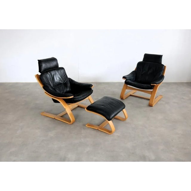 Set of Vintage Lounge Chair with Ottoman from Skipper, 1970s For Sale - Image 10 of 11