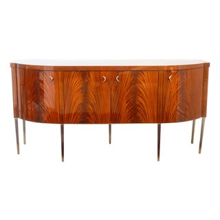 Vintage Greg Sheres Italian Mahogany Wood Verite Collection Buffet Credenza For Sale