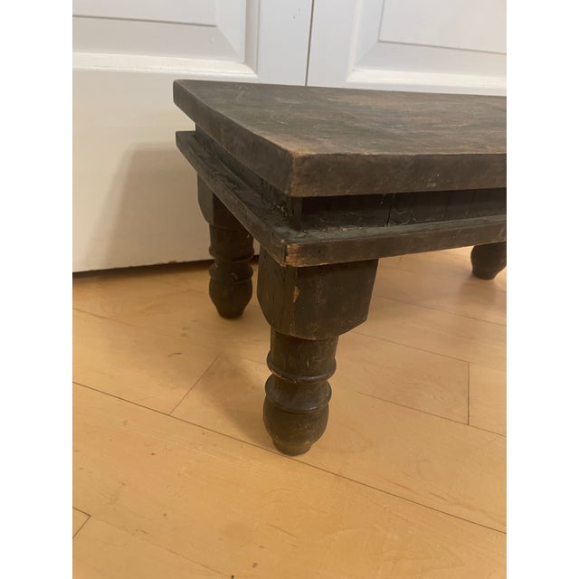 Vintage Primitive Wooden Riser Prayer Stool Small Foot Stool For Sale - Image 10 of 10