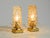 Brass Bedside Lamps with Gold Bubble Glass Shades, 1960s, Set of 2 For Sale - Image 17 of 18