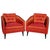 Mid-Century Modern Satin Chairs - A Pair For Sale