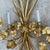 Italian 1950s Pair of Gilt Metal Grapevine Motif Wall Sconces For Sale - Image 3 of 10