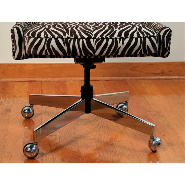 Animal Print Upholstered Desk Chair Chairish