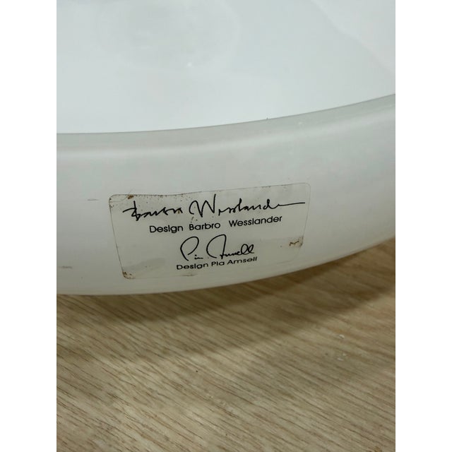 Mid-Century Modern Scandinavian Centerpiece by Barbro Wesslander, Pair For Sale - Image 3 of 5